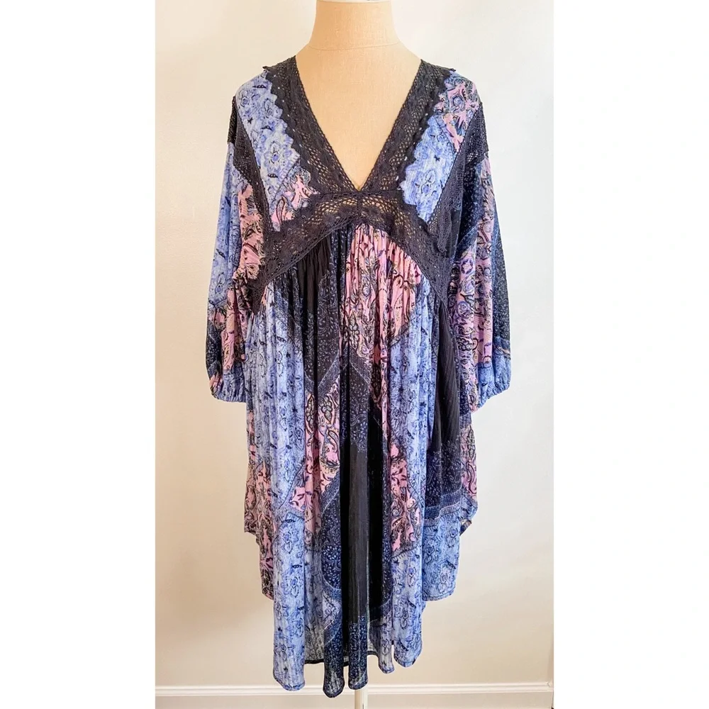 Free People Moon Child Lakeside Boho Tunic Dress - Picture 4 of 16